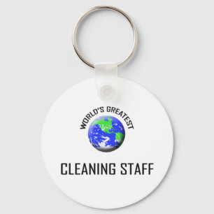 World's Greatest Cleaning Staff Key Ring