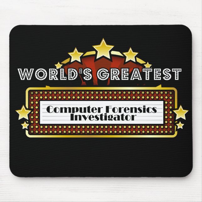 World's Greatest Computer Forensics Investigator Mouse Mat (Front)