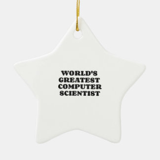 WORLD'S GREATEST COMPUTER SCIENTIST CERAMIC TREE DECORATION