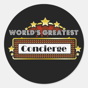 World's Greatest Concierge Classic Round Sticker