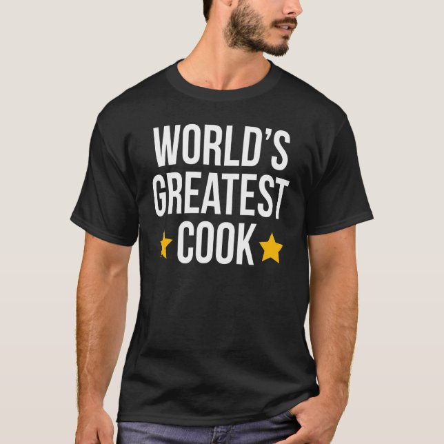 World's Greatest Cook Kitchen  Chef T-Shirt (Front)