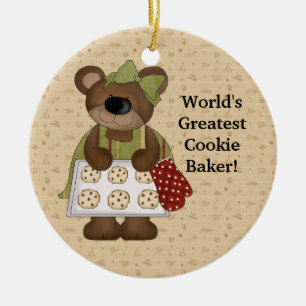 World's Greatest Cookie Baker Ceramic Tree Decoration