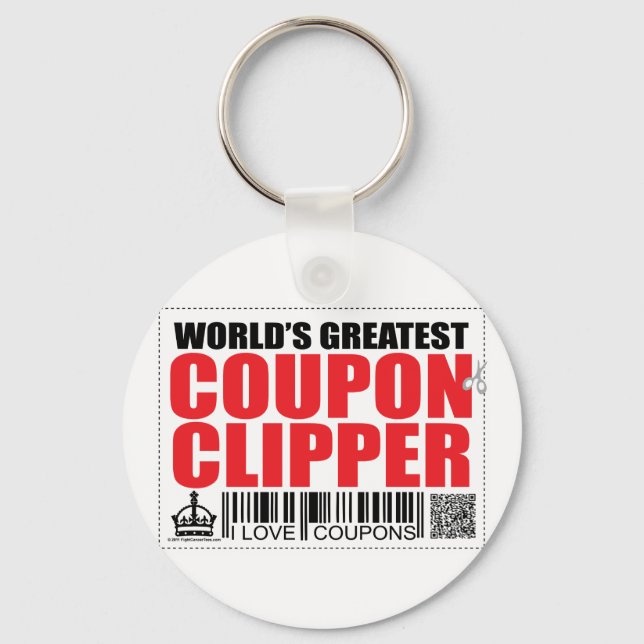 World's Greatest Coupon Clipper Key Ring (Front)