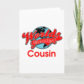 World's Greatest Cousin Card