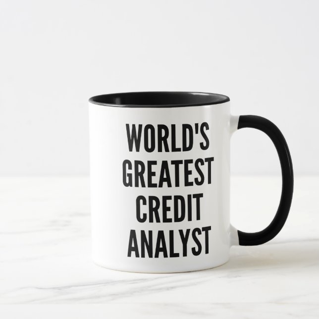 Worlds Greatest Credit Analyst Mug (Right)
