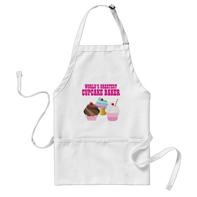 Worlds Greatest CUPCAKE BAKER - Cute Fun Standard Apron (Front)