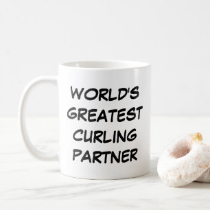 "World's Greatest Curling Partner" Coffee Mug