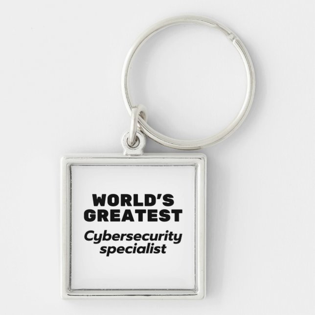 World's greatest Cybersecurity Specialist Key Ring (Front)