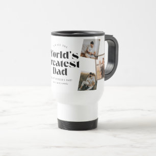 World's Greatest Dad 6 Photo Collage Travel Mug