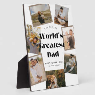 World's Greatest Dad 7 Photo Collage Plaque