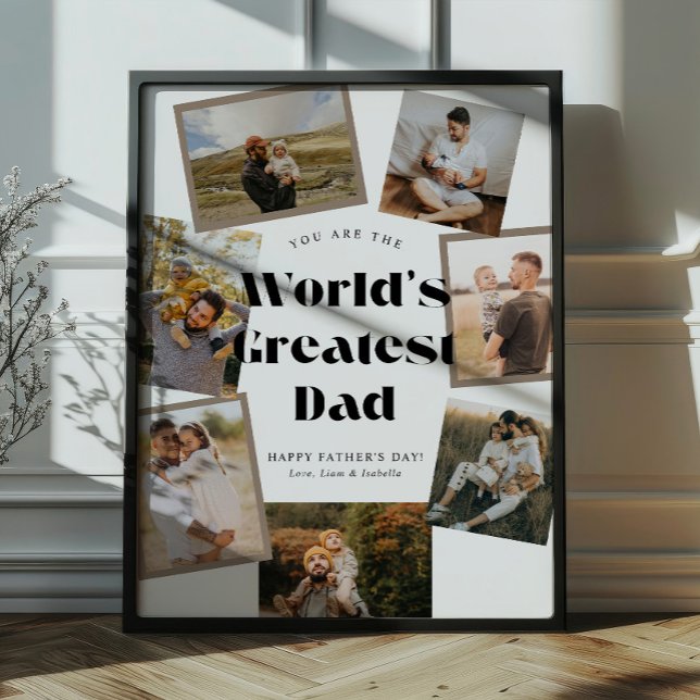World's Greatest Dad 7 Photo Collage Poster (Creator Uploaded)