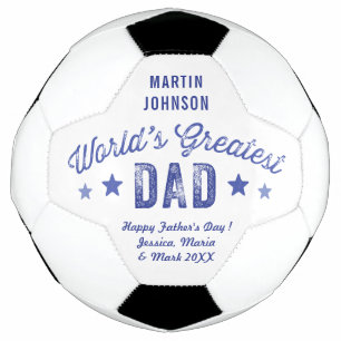 World's Greatest Dad and Personal Message Football