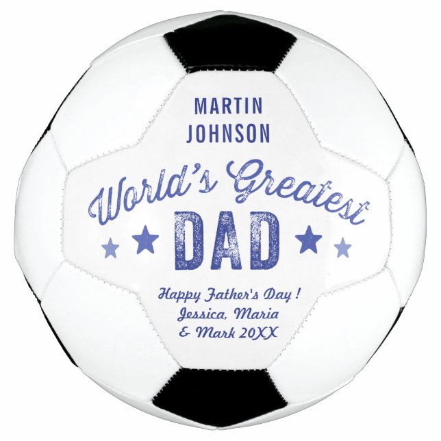 World's Greatest Dad and Personal Message Football (Front)