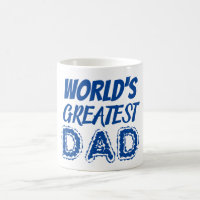 Worlds Greatest Dad Blue Fathers Day Gift Thank