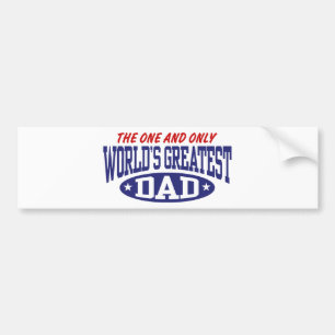 World's Greatest Dad Bumper Sticker