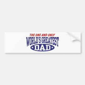 World's Greatest Dad Bumper Sticker
