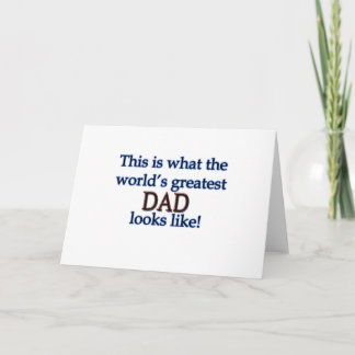World's Greatest Dad Card