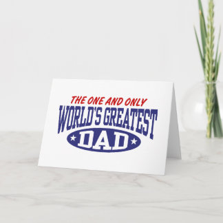 World's Greatest Dad Card