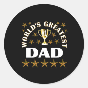 worlds-greatest-dad classic round sticker