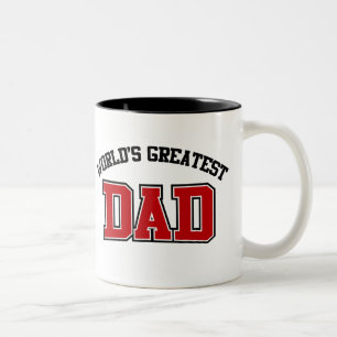 Worlds Greatest Dad Coffee Mug Red