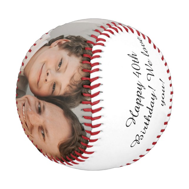 'World's Greatest Dad' Customisable Birthday Gift Baseball (Angled)