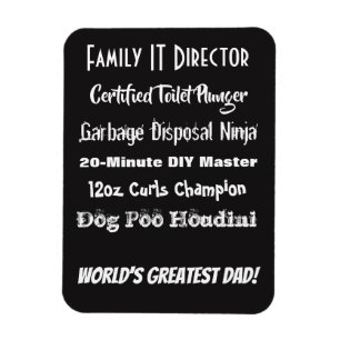 Worlds Greatest Dad! Customisable!! Magnet
