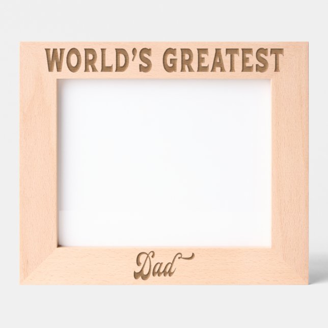 World's Greatest Dad Etched Frames (Front)