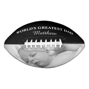 World's Greatest Dad Family Photo Modern Football American Football