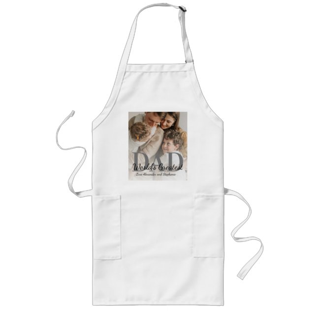World's Greatest Dad Father's Day Apron with Photo (Front)