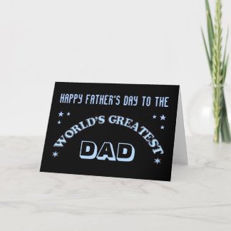 World's Greatest Dad Father's Day Card