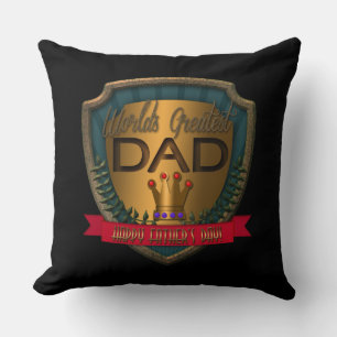 World's Greatest Dad   Father's Day Cushion