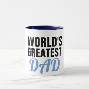worlds greatest dad father's day design funny cute mug