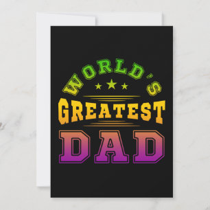 World's Greatest Dad Father's Day Gift Invitation