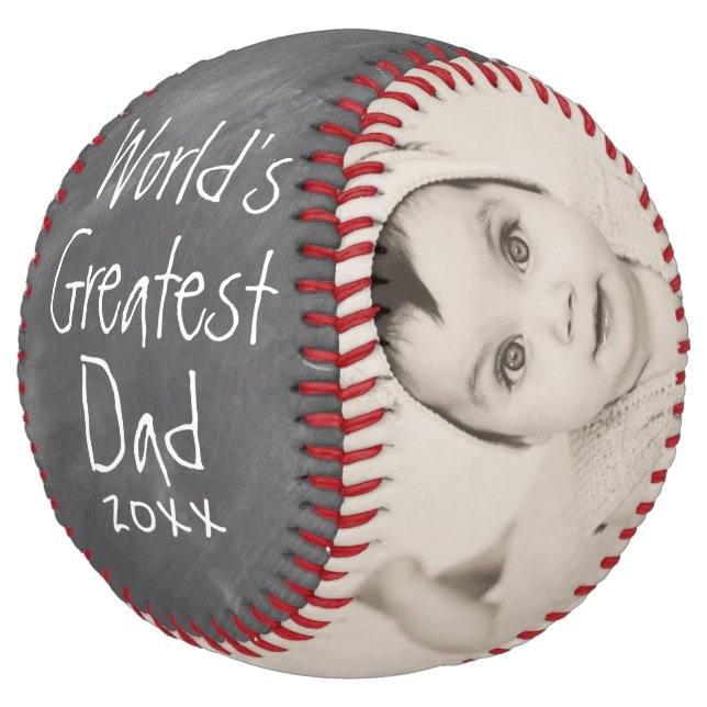 Worlds Greatest Dad - Fathers Day Personalised Softball (Angled)