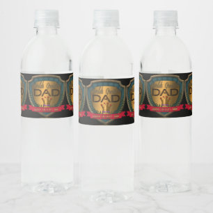 World's Greatest Dad Father's Day Water Bottle Label
