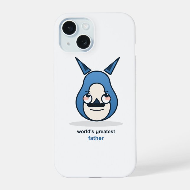 World's Greatest Dad Fox iPhone 15 Case (Back)