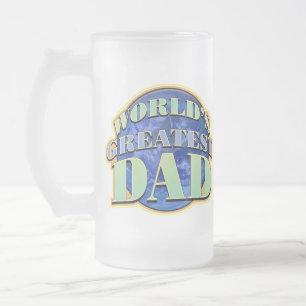 World's Greatest Dad Frosted Glass Mug