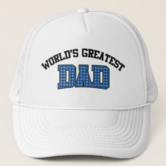 Worlds Greatest Dad Hat Plaid