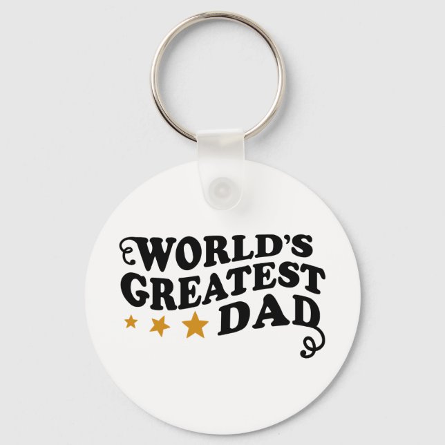 World's Greatest Dad Key Ring (Front)