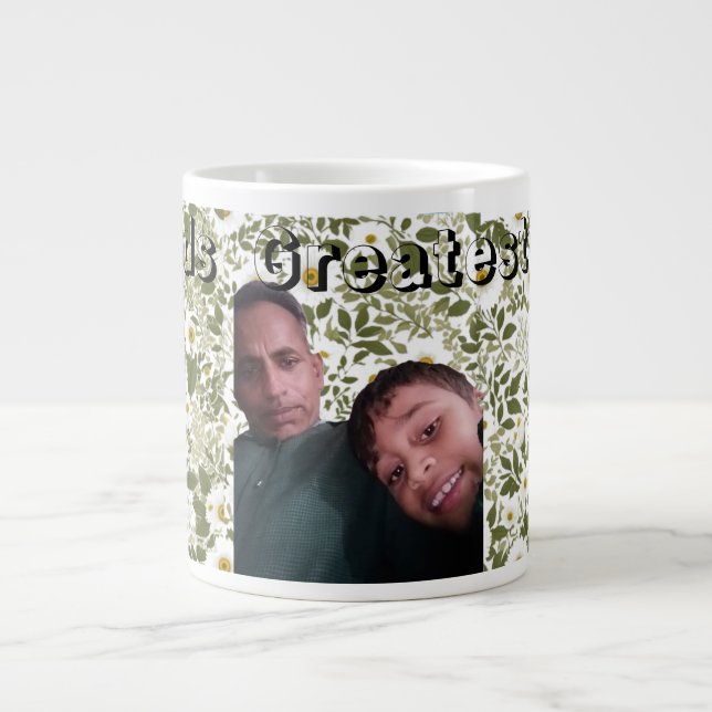 Worlds Greatest Dad Large Coffee Mug (Front)