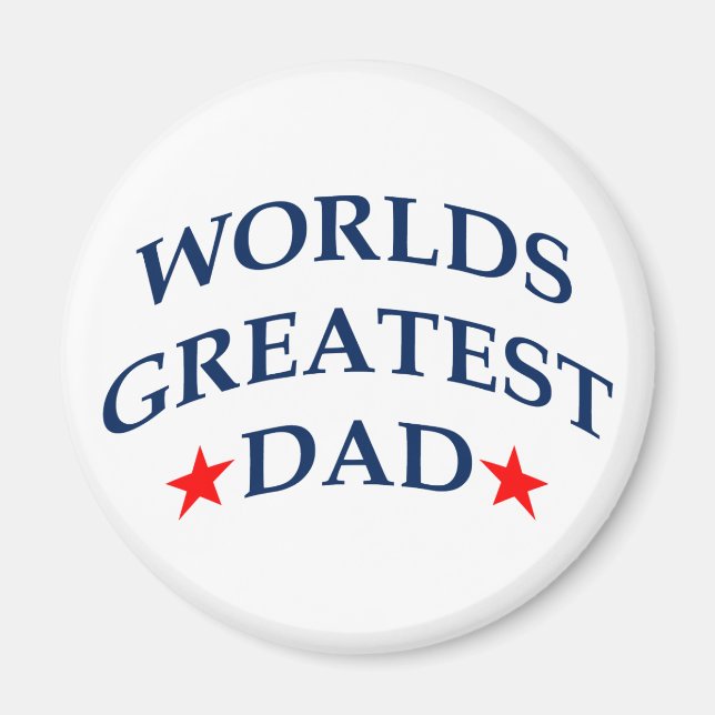Worlds Greatest Dad Magnet (Front)