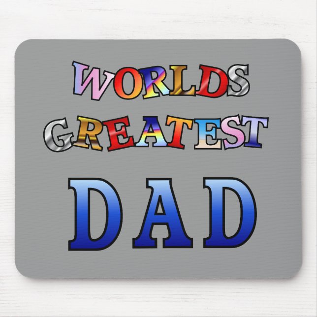 Worlds Greatest Dad Mouse Mat (Front)