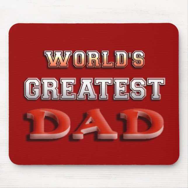 World's Greatest Dad Mouse Mat (Front)