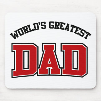 Worlds Greatest Dad Mousepad Red