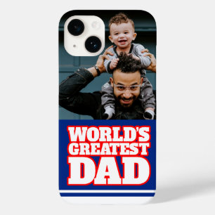 World's greatest Dad personalise photo Case-Mate iPhone 14 Case