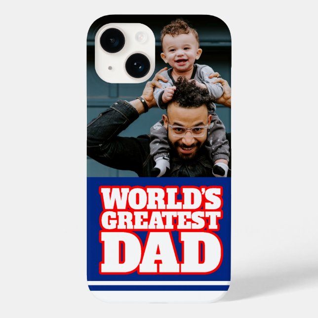 World's greatest Dad personalise photo Case-Mate iPhone Case (Back)