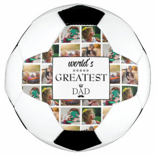 World's Greatest Dad Photo Collage Football
