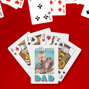World's Greatest Dad Photo Playing Cards