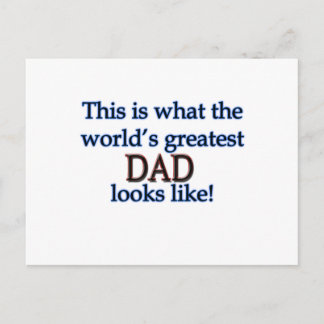 World's Greatest Dad Postcard