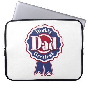 World's Greatest Dad - ribbon Laptop Sleeve